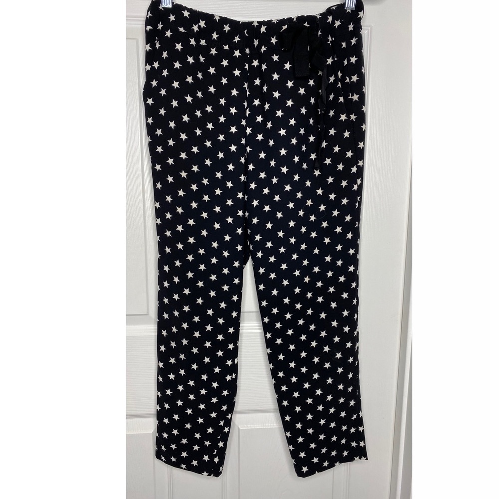 J. Crew Cropped Star Printed Pants Sz 0